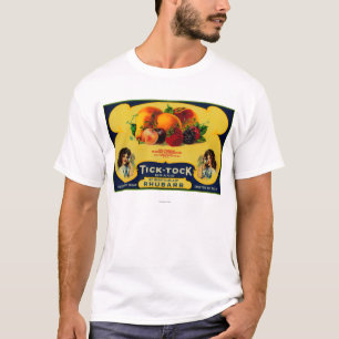 Ticken Tock Rhabarber-Aufkleber T-Shirt