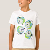 Ticken tock schrullige Wecker T-Shirt (Vorderseite)
