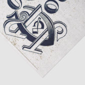 Tickendes Leinwand-Seidenpapier Seidenpapier (Detail)