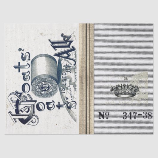 Tickendes Leinwand-Seidenpapier Seidenpapier (Vorderseite)