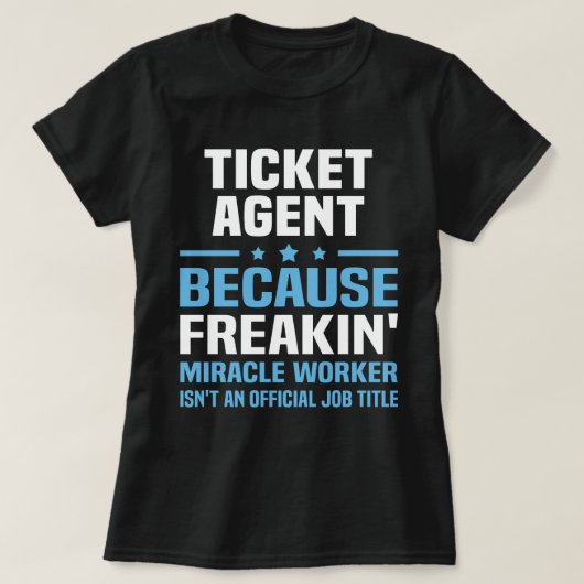 Ticket-Agent T-Shirt (Design vorne)