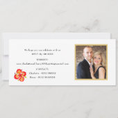 Ticket Boarding Pass Wedding Destination Barbados Einladung (Rückseite)