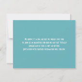 Ticket Boarding Pass Wedding Destination Mauritius Save The Date (Rückseite)