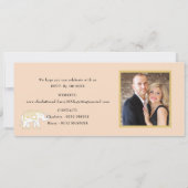 Ticket Boarding Pass Wedding Destination Thailand Einladung (Rückseite)