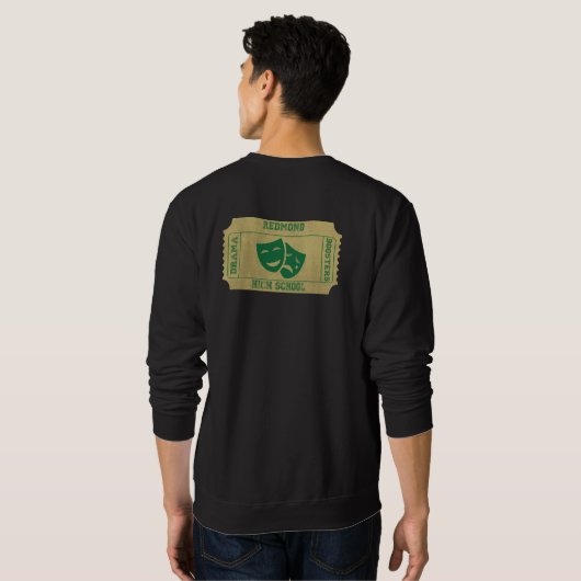 Ticket Design T-Shirt oder Sweatshirt (Schwarz voll)