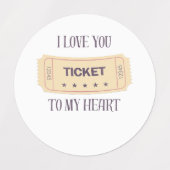 Ticket Etiketten (Design 2)