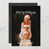 Ticket Frohe Weihnachten ein Foto Weihnachtskarte (Vorne/Hinten)