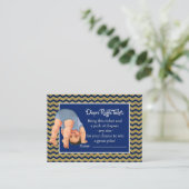 Ticket für Boy-Diaper-Raffle Begleitkarte (Stehend Vorderseite)