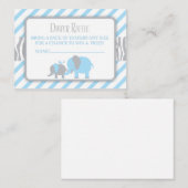 Ticket für das Blue & Grey Elephant Diaper Begleitkarte (Vorne/Hinten)