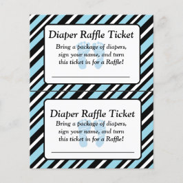 Ticket für das Blue und Black Stripe Baby Duschkab Flyer