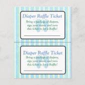 Ticket für das Blue und Green Stripe Baby Duschkab Flyer (Vorne)