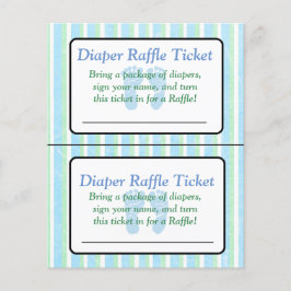 Ticket für das Blue und Green Stripe Baby Duschkab Flyer