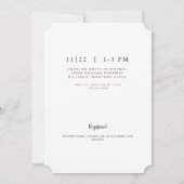 Ticket für das Brautparty "Folien & Foto" Einladung (Rückseite)