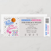 Ticket für das Gender-Freien Throws oder rosa Bows Einladung (Vorne/Hinten)