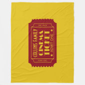 Ticket für das Kino der Familie Individuelle Name Fleecedecke (Vorderseite)