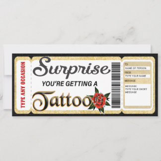 Ticket für das Sonderzertifikat Tattoo Einladung
