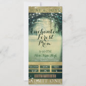 Ticket für das VIP-Party "Enchanted Forest Green B Einladung (Vorderseite)