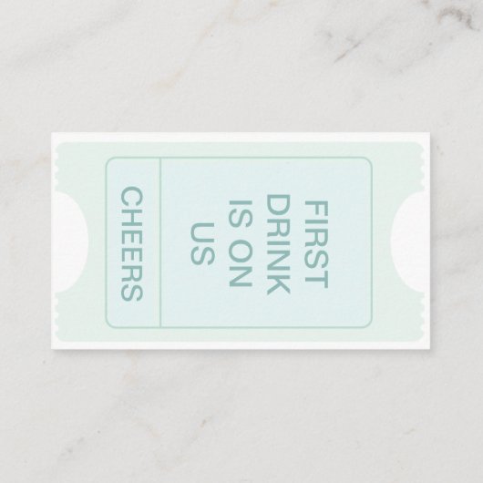 Ticket für das Weihnachts-Party und kostenloser Al (Rückseite)