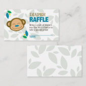 Ticket für den Blue Monkey-Windeln Begleitkarte (Vorne/Hinten)