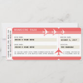 Ticket für den Boarding Save the Date (Vorderseite)