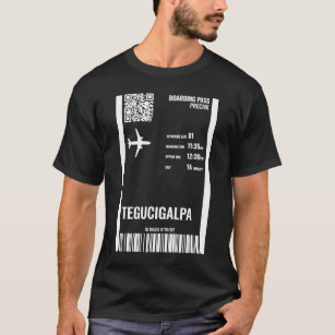 Ticket für den Boarding Tegucigalpa Honduras T-Shirt