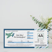 Ticket für den Geburtstag Boarding Einladung (Stehend Vorderseite)