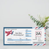 Ticket für den Geburtstag Boarding Einladung (Stehend Vorderseite)