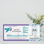 Ticket für den Geburtstag Boarding Einladung (Stehend Vorderseite)