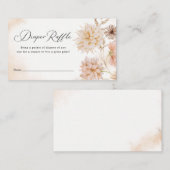 Ticket für den neutralen Windelkreuz des Boho-Gesc Begleitkarte (Vorne/Hinten)