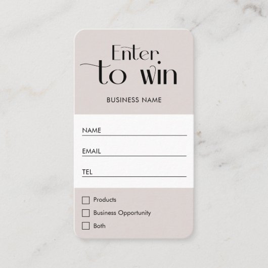 Ticket für den Raffle-Preis für Minimalistisches F (Vorderseite)