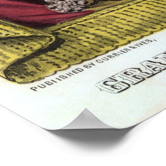 Ticket für den republikanischen Präsidenten 1864 Poster (Ecke)