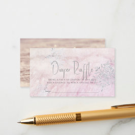 Ticket für den rosafarbenen Silver Snowflake Pink  Begleitkarte