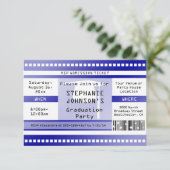 Ticket für den Zutritt zum blauen Abschluss oder P Einladung (Stehend Vorderseite)