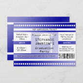 Ticket für den Zutritt zum blauen Abschluss oder P Einladung (Vorne/Hinten)