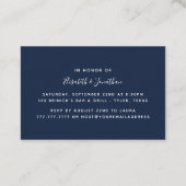 Ticket für die Blue & White Diamond Engagement Par (Rückseite)