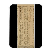 Ticket für die Early American Revolutionskrieg Lot Magnet (Vertikal)
