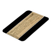 Ticket für die Early American Revolutionskrieg Lot Magnet (Linke Seite)
