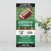 Ticket für die Geburtstagsparty Einladung (Stehend Vorderseite)