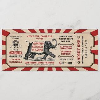 Ticket für die Geburtstagsparty von Cirus Einladun Einladung