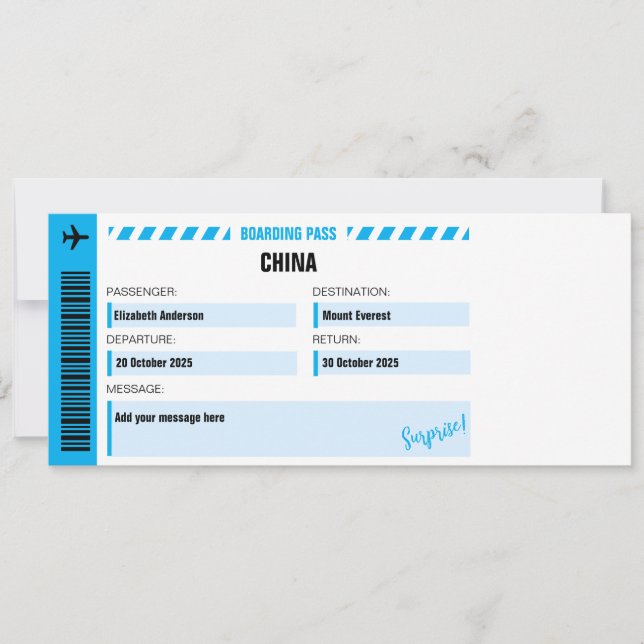 Ticket für die Mount Everest Überraschung (Vorderseite)