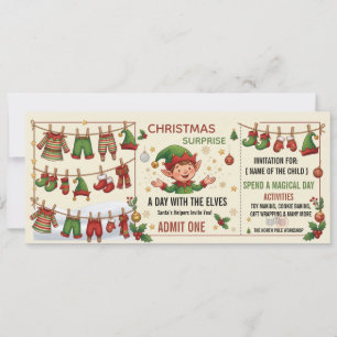 Ticket für einen Tag mit Santa-Erlebnis Einladung