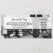 Ticket für Jack und Party von Bridge und Groom (Vorne/Hinten)