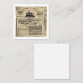 Ticket für RMS Titanic 1912 (Vorne/Hinten)