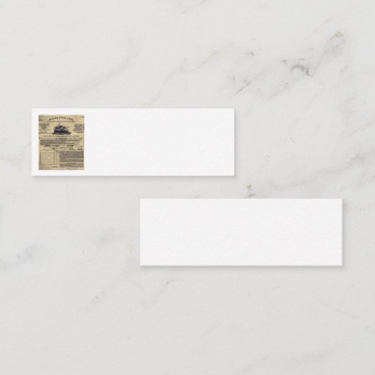 Ticket für RMS Titanic 1912 (Vorne/Hinten)