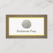 Ticket für Sand Dollar & Burlap Junggeselinnen-Abs (Vorderseite)