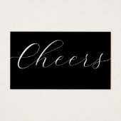 Ticket für Schwarz-weiße Getränke für Unternehmen (Vorderseite)