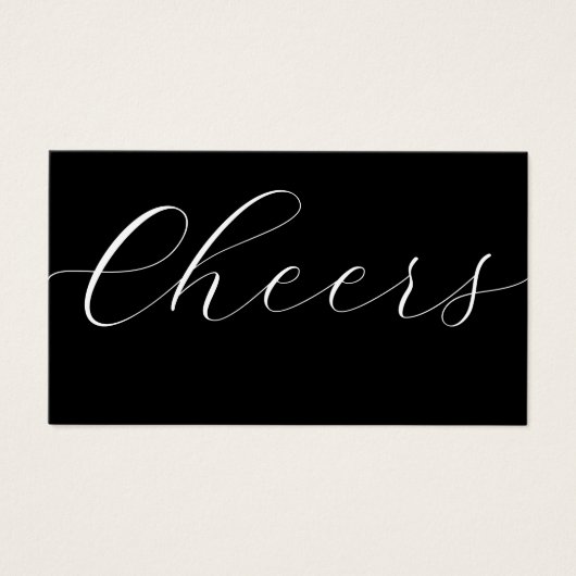 Ticket für Schwarz-weiße Getränke für Unternehmen (Vorderseite)