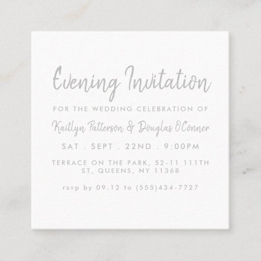 Ticket für Silver Foil & Script-Abend einladen (Vorderseite)