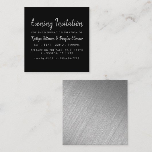 Ticket für Silver Foil & Script-Abend einladen (Vorne/Hinten)