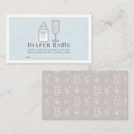 Ticket für Sip & See Flasche Champagner Bl Diaper Begleitkarte